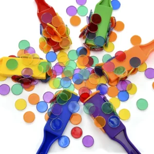 Varitas de imán y moneditas